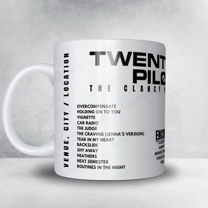 twenty one pilots Setlist Poster - The O2 Arena, London - May 13th, 2025