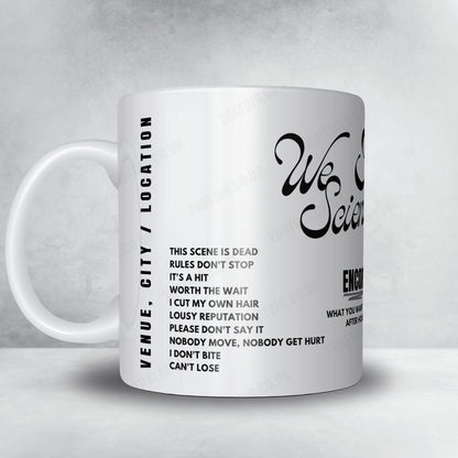 We Are Scientists Setlist Mug - Union Stage, Washington - December 8th, 2023