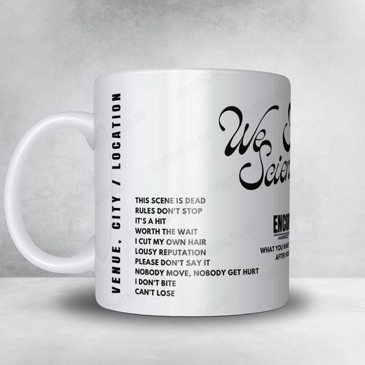 We Are Scientists Setlist Mug - Union Stage, Washington - December 8th, 2023