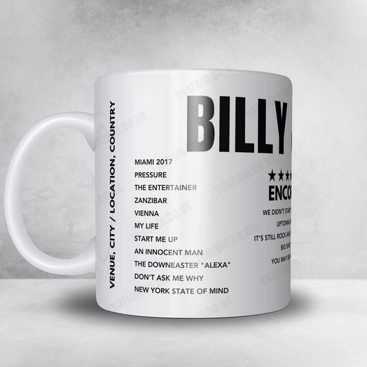 Billy Joel Setlist Mug - Madison Square Garden - July 25, 2024 x1 Mug