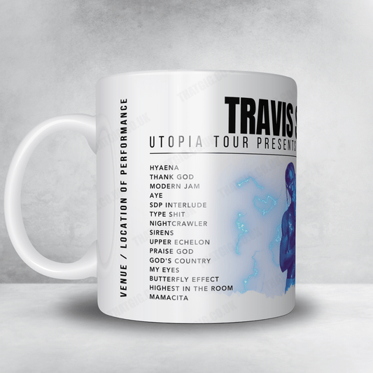 Travis Scott Setlist Mug - Ball Arena, Denver - October 22nd, 2023