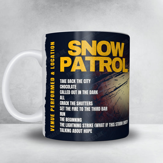 Snow Patrol Setlist Mug - The SSE Arena Belfast, Belfast - February 28th, 2025