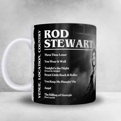 Rod Stewart Setlist Mug - Olympia Grand Hall, London, England - December 29th, 1978