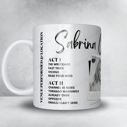 Sabrina Carpenter Setlist Mug - Kia Forum, Inglewood, CA, USA - November 18th, 2024
