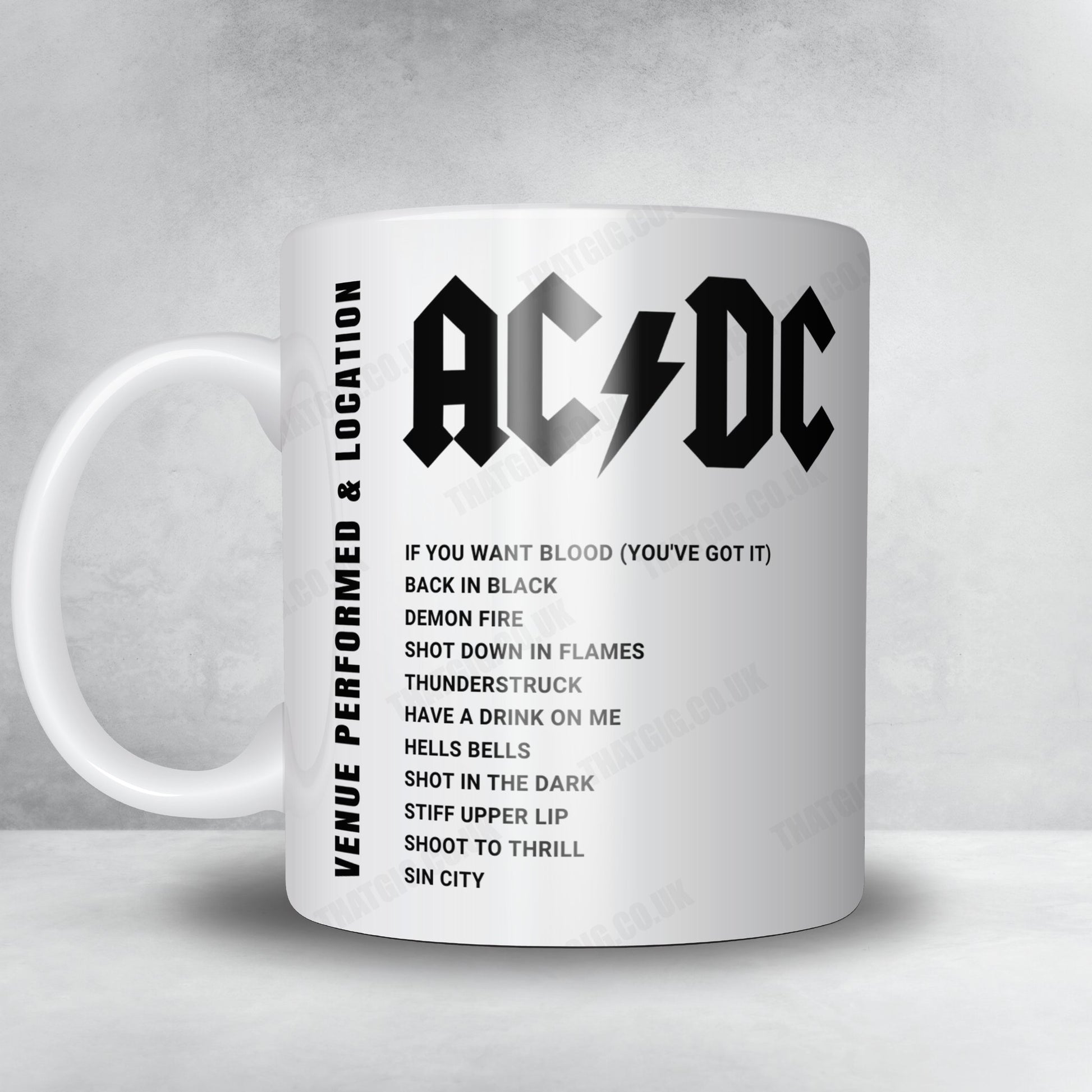 AC/DC Setlist Mug - Cannstatter Wasen, Stuttgart - July 17th, 2024