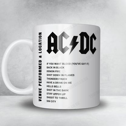 AC/DC Setlist Mug - Cannstatter Wasen, Stuttgart - July 17th, 2024