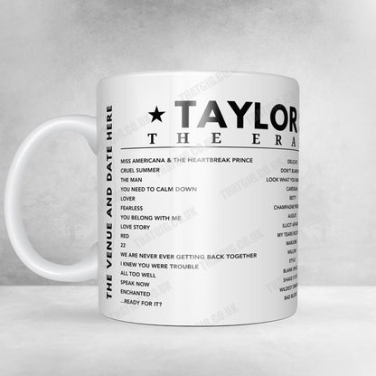 Taylor Swift Setlist Mug - Hard Rock Stadium, Miami Gardens - October 18th, 2024