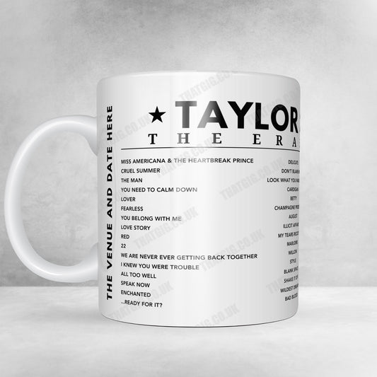 Taylor Swift Setlist Mug - Hard Rock Stadium, Miami Gardens - October 18th, 2024