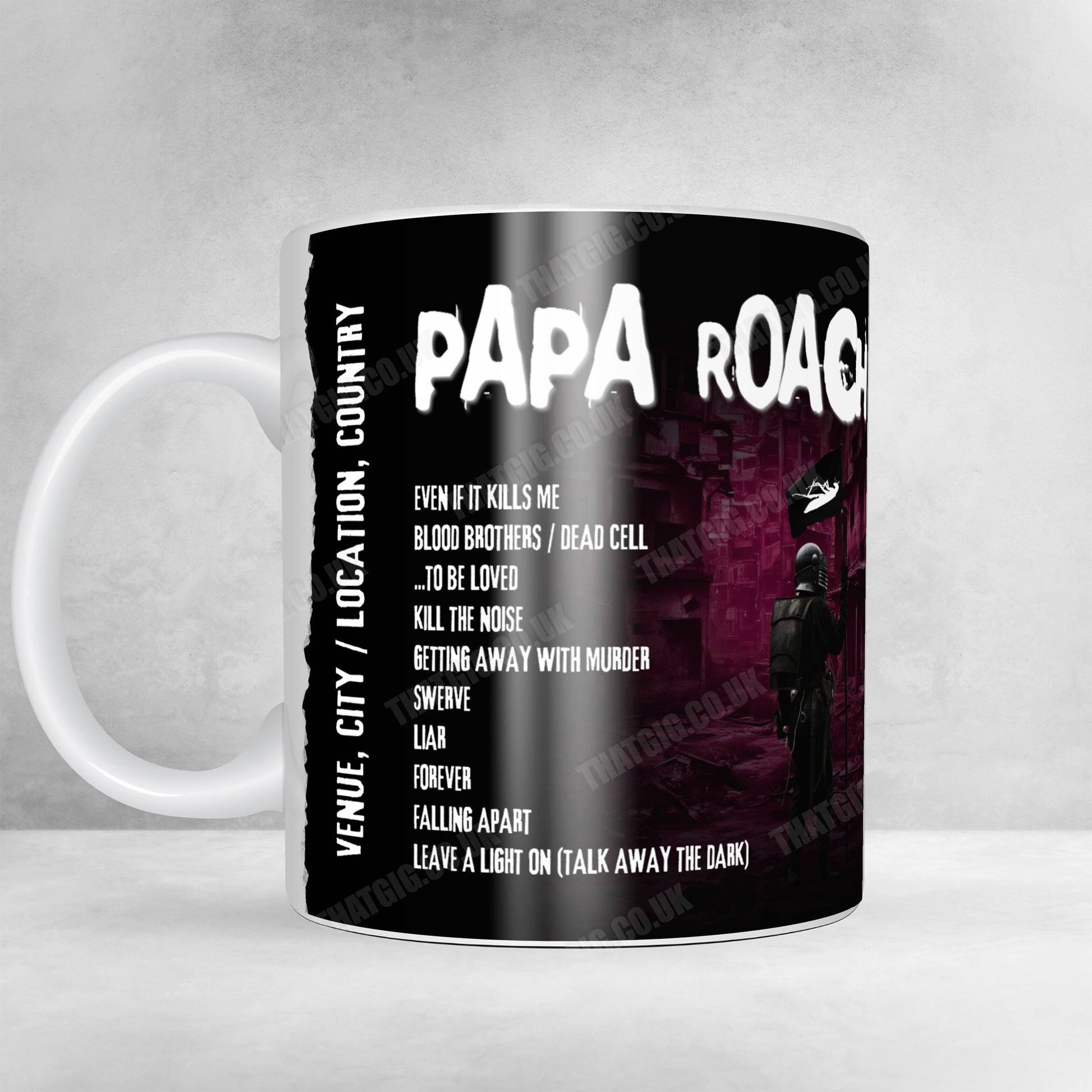 Papa Roach Setlist Poster - Alsterdorfer Sporthalle, Hamburg, Germany - January 25th, 2025