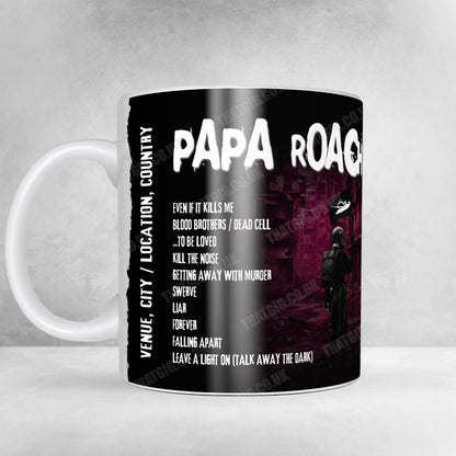 Papa Roach Setlist Poster - Alsterdorfer Sporthalle, Hamburg, Germany - January 25th, 2025