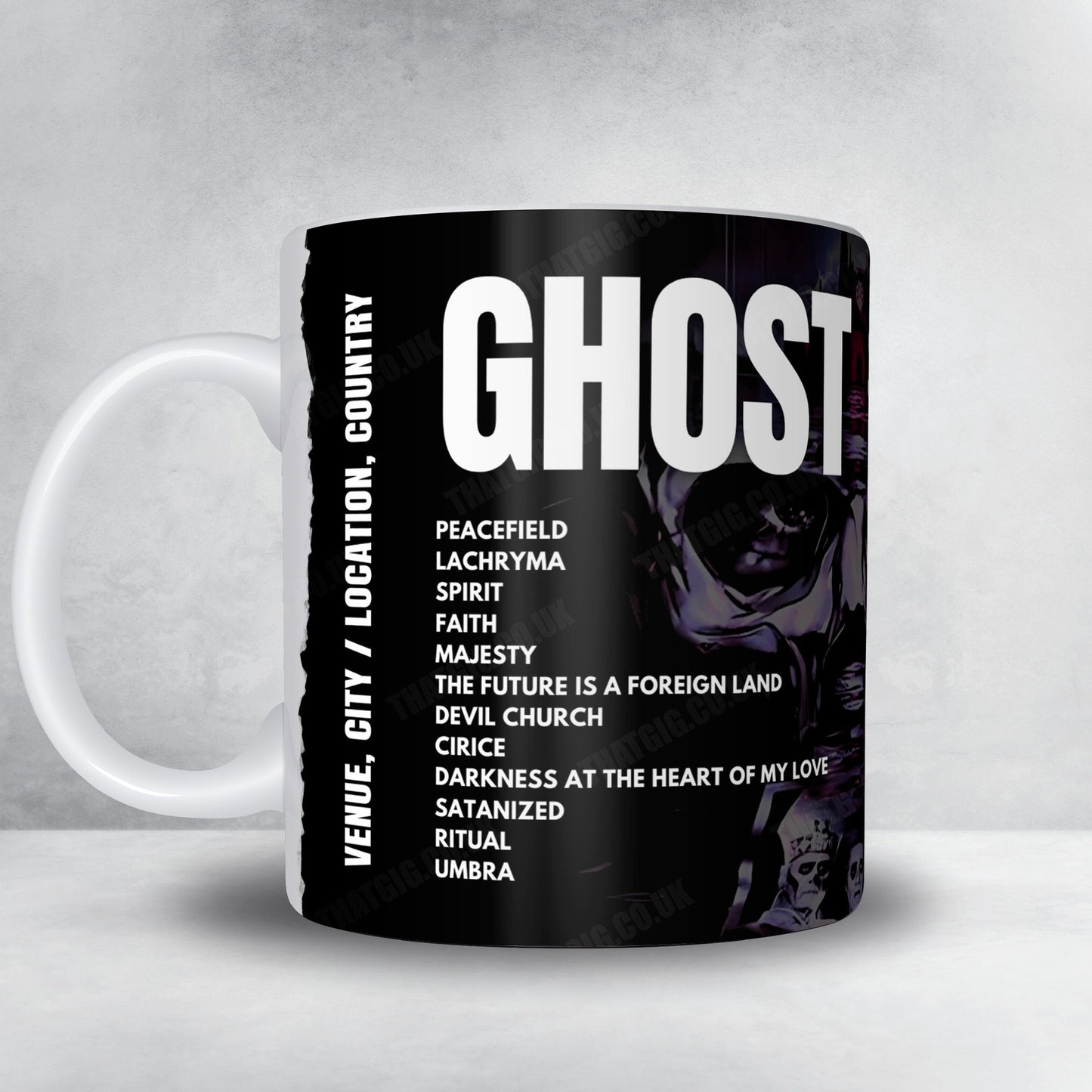 Ghost Setlist Mug - Hallenstadion, Zurich - May 3rd, 2025