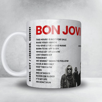 Bon Jovi Setlist Poster - Festivalpark, Werchter - July 14th, 2019
