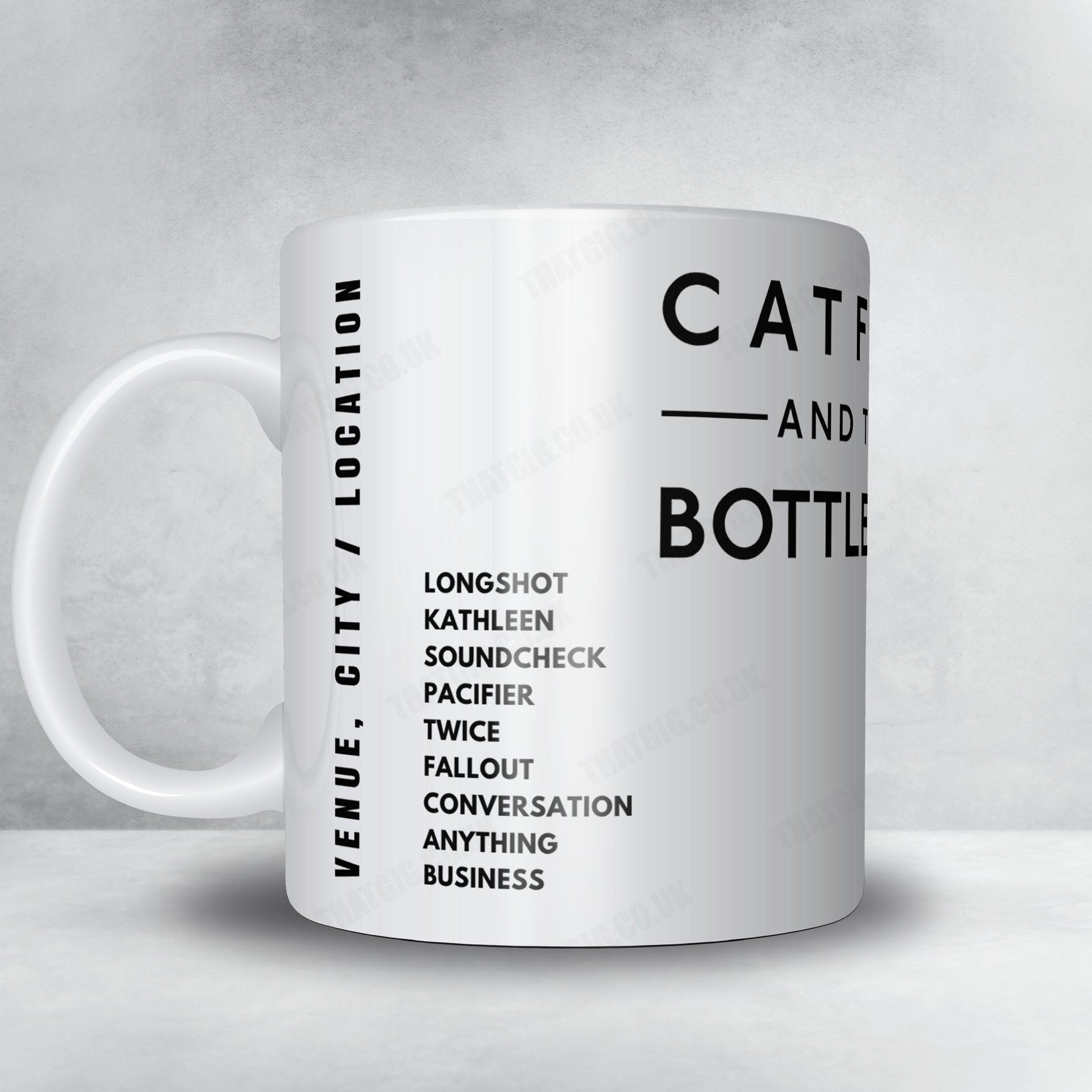 Catfish and the Bottlemen Setlist Mug - Little John's Farm, Reading - August 27th, 2021