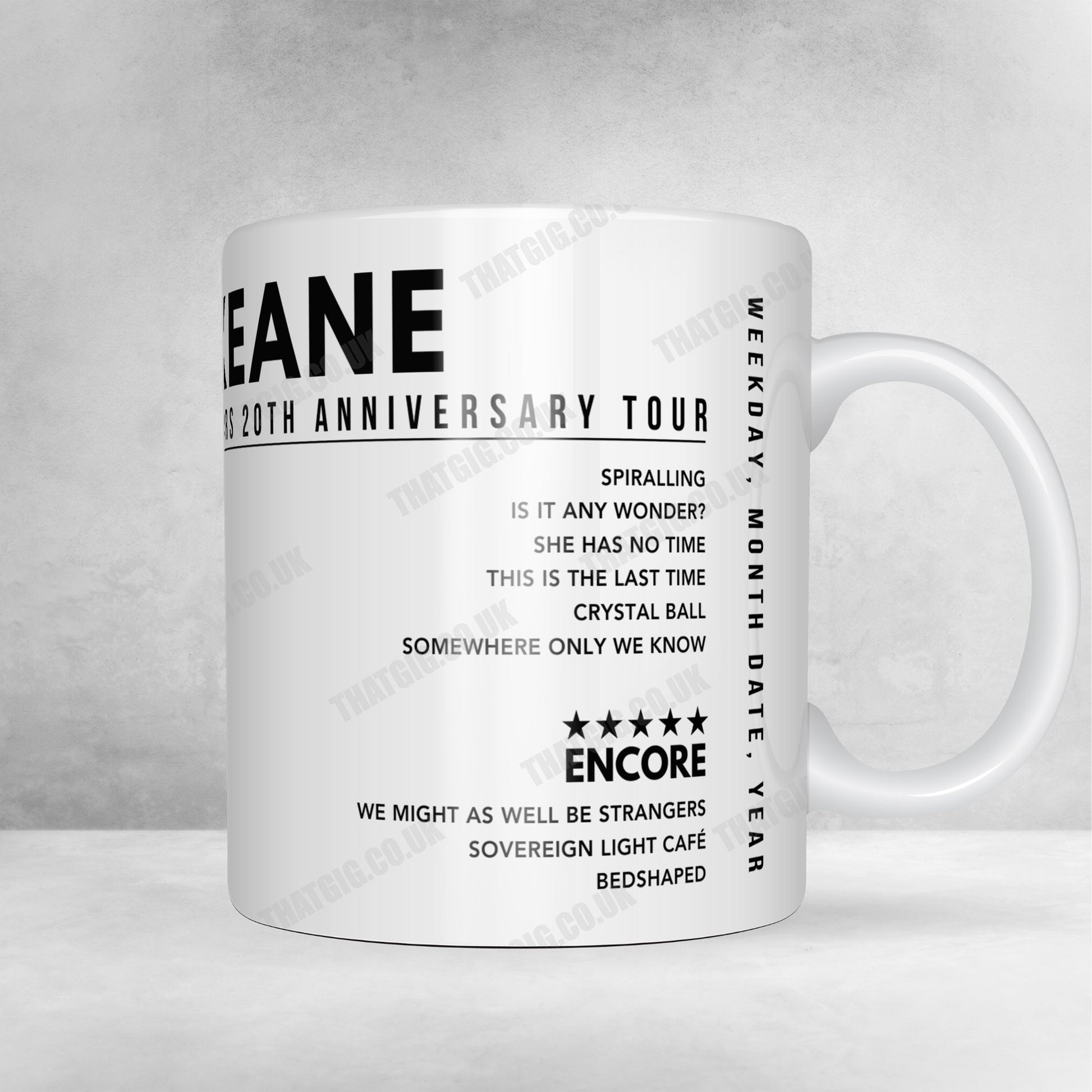 Keane Setlist Poster - Metropolitan Opera House, Philadelphia, PA - September 21st, 2024