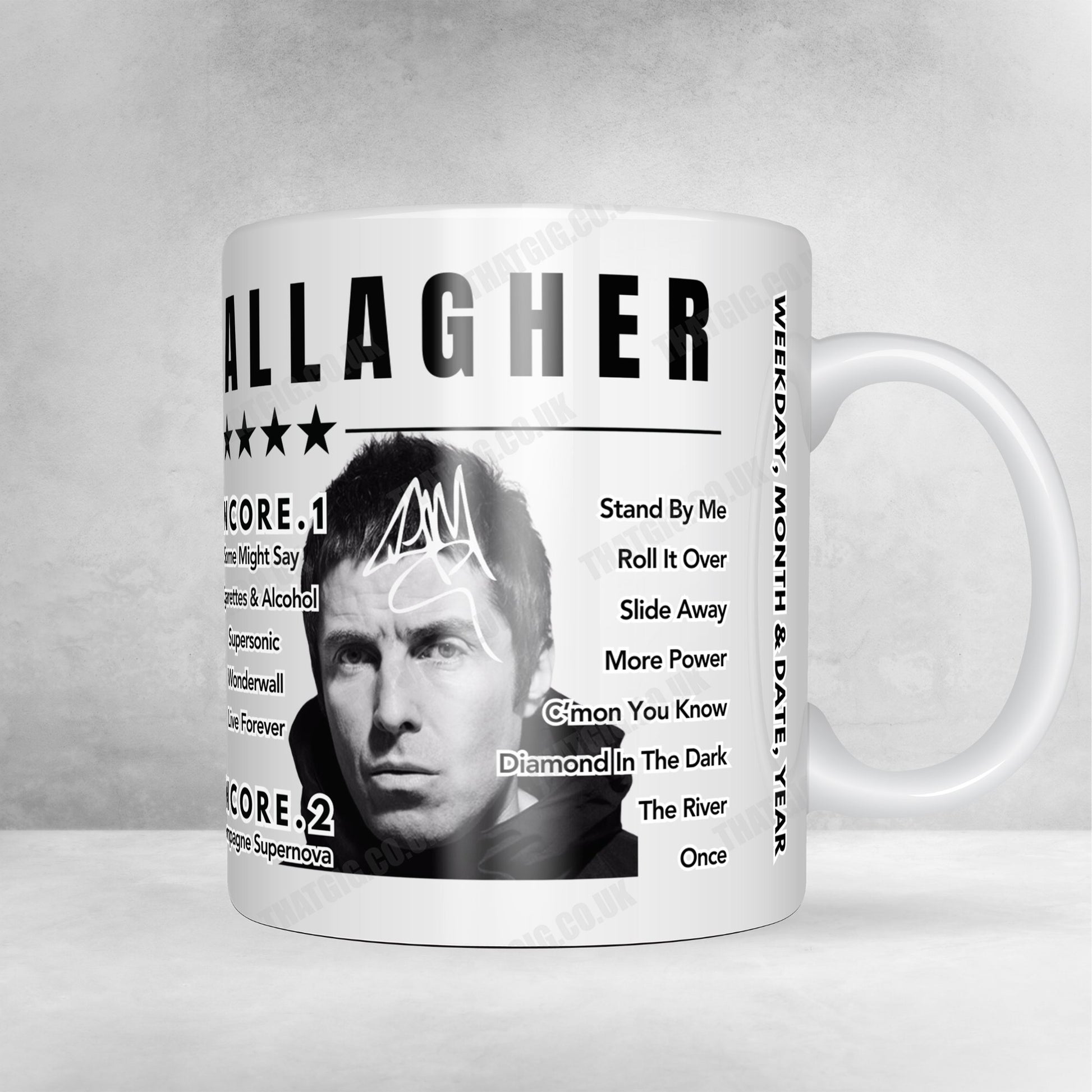 Liam Gallagher Setlist Mug - Thomond Park, Ireland - July 14th 2024