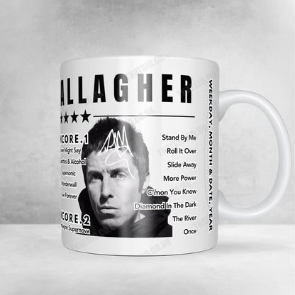 Liam Gallagher Setlist Mug - Thomond Park, Ireland - July 14th 2024