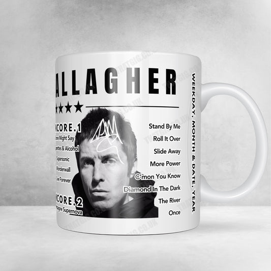 Liam Gallagher Setlist Mug - Ta’ Qali National Park, Attard - September 22nd, 2024