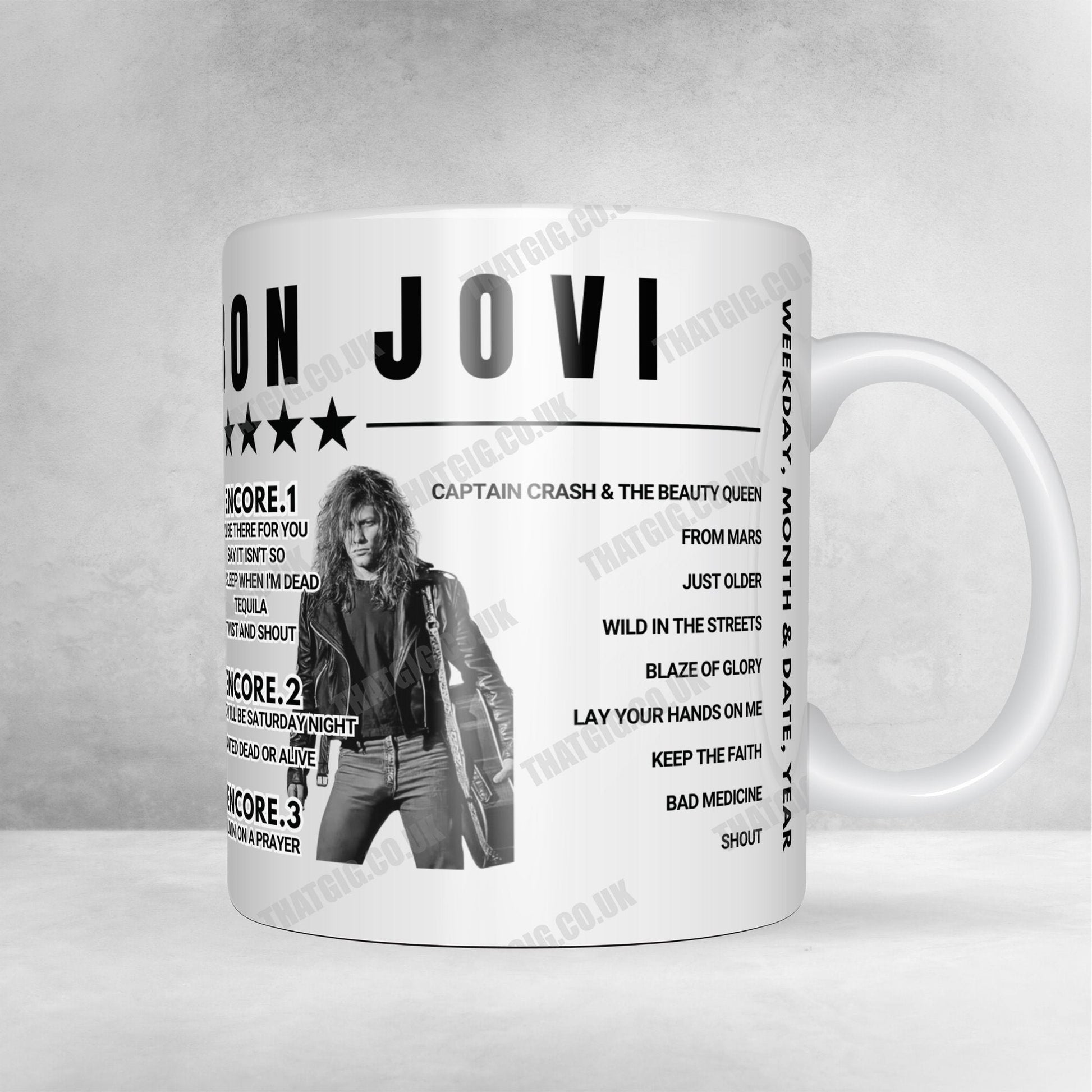 Bon Jovi Setlist Poster - Hampden Park, Glasgow - July 3rd, 2013