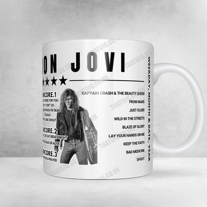Bon Jovi Setlist Poster - Hampden Park, Glasgow - July 3rd, 2013