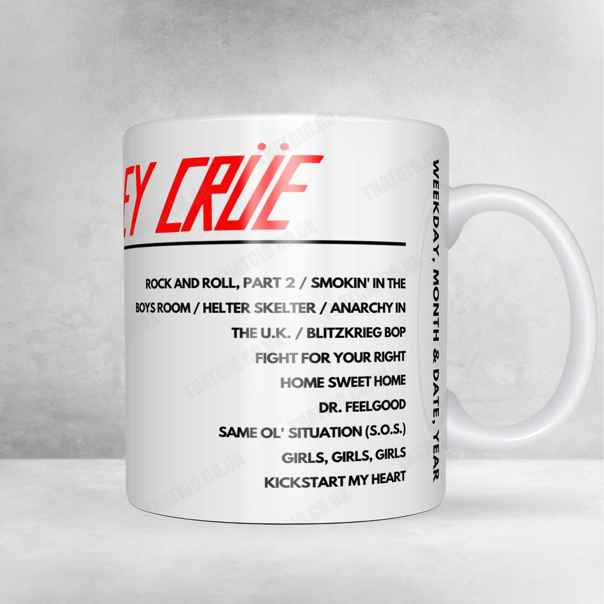 Mötley Crüe Setlist Poster - Stockhorn Arena, Thun, Switzerland - June 27th, 2023