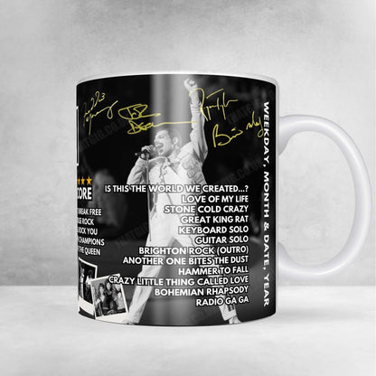 Queen Setlist Mug - Festhalle, Frankfurt - September 26th, 1984