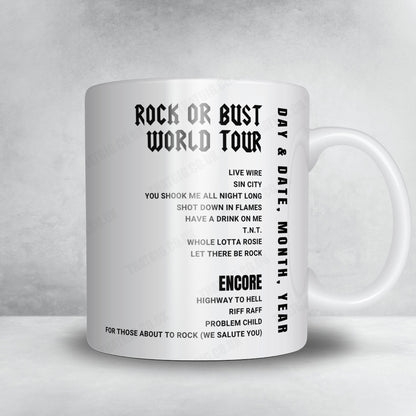 AC/DC Setlist Mug - Kantolan Tapahtumapuisto, Hämeenlinna - July 22nd, 2015