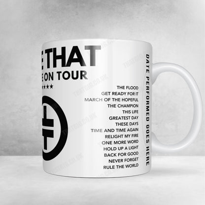 Take That Setlist Poster - First Direct Arena Leeds - April 17th, 2024