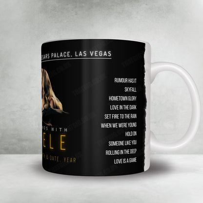 Adele Setlist Mug - The Colosseum at Caesars Palace, Las Vegas - February 11th, 2023