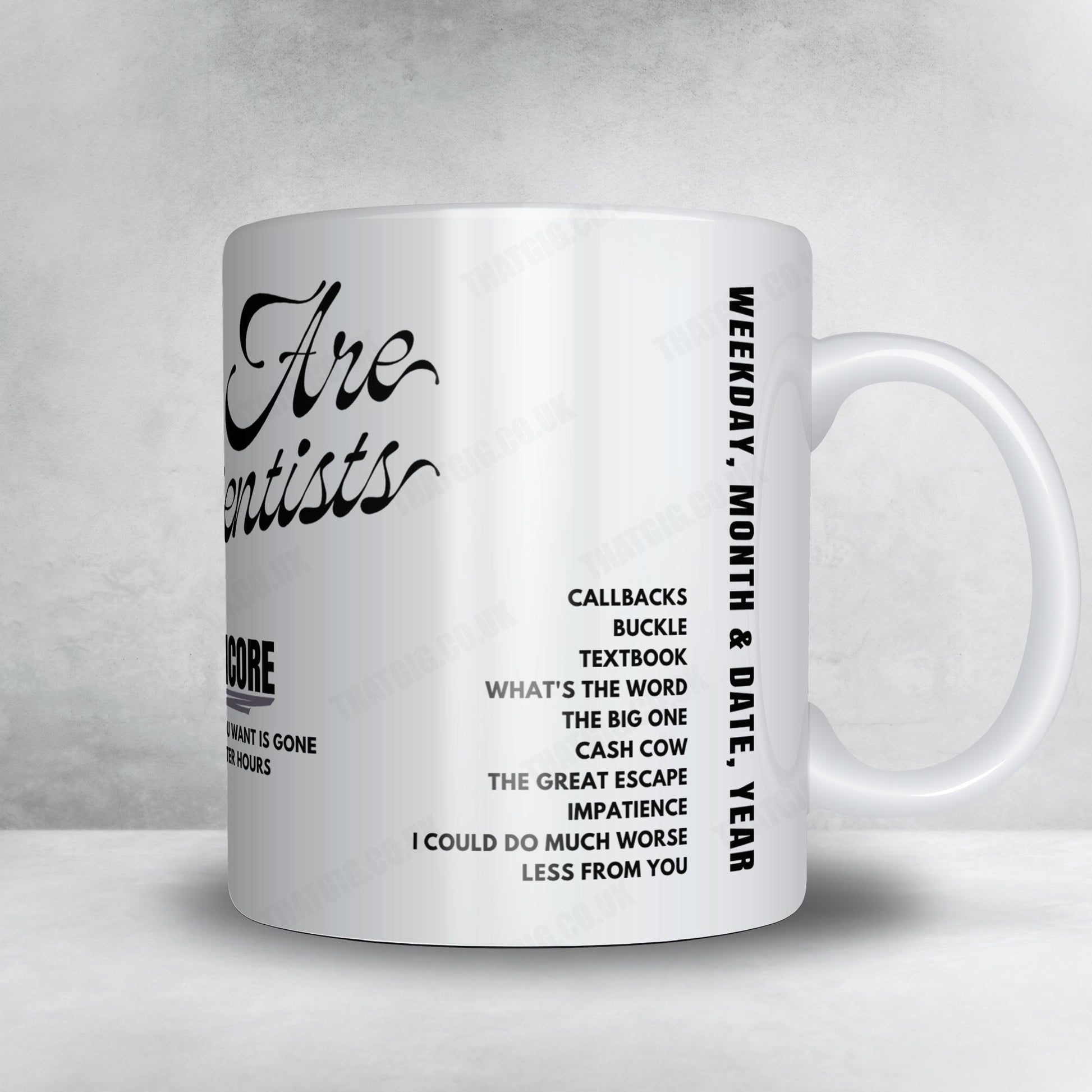 We Are Scientists Setlist Mug - Union Stage, Washington - December 8th, 2023