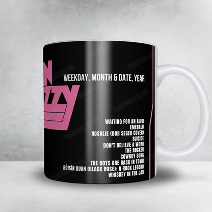 Thin Lizzy Setlist Mug - Independence of the Seas, Fort Lauderdale - January 21st, 2017