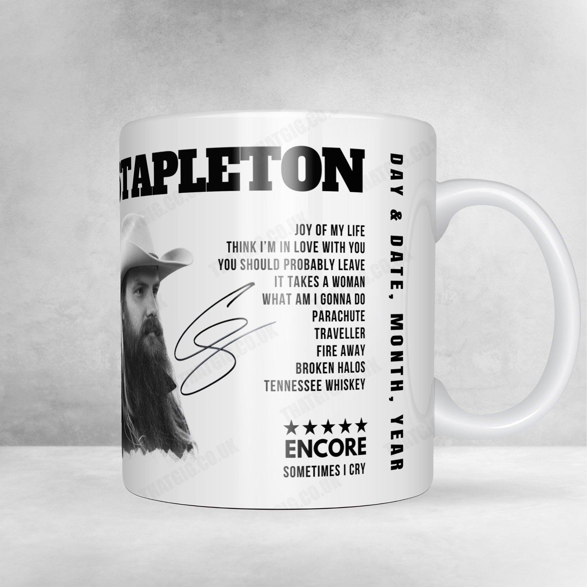 Chris Stapleton Setlist Mug - Highland Festival Grounds at the Kentucky Expo Center, Louisville - September 18th, 2022