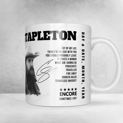 Chris Stapleton Setlist Mug - Highland Festival Grounds at the Kentucky Expo Center, Louisville - September 18th, 2022