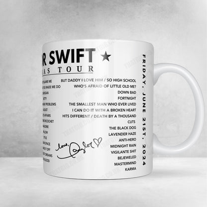 Taylor Swift Setlist Poster - Wembley Stadium, London - June 21st, 2024