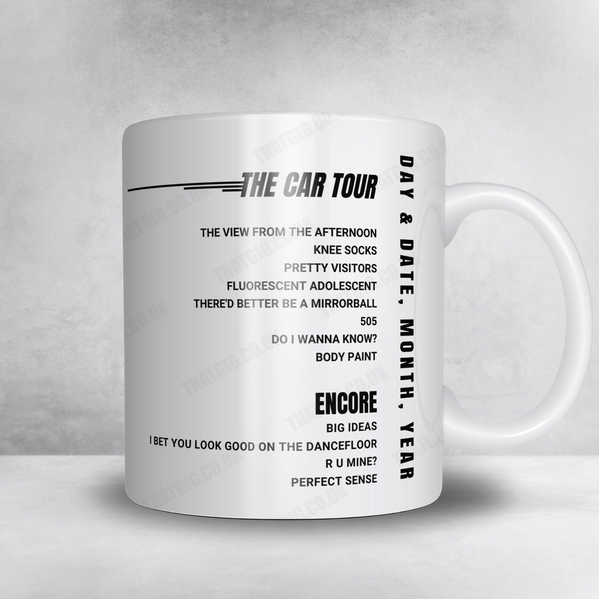 Arctic Monkeys Setlist Mug - Little John's Farm, Reading - August 27th, 2022