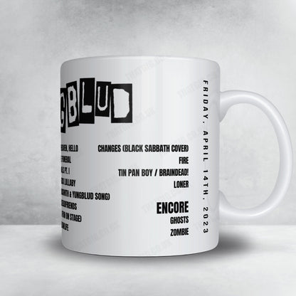 YUNGBLUD Setlist Mug - Collins Barracks, Dublin - August 23rd, 2023