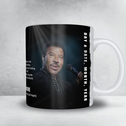 Lionel Richie Setlist Mug - The O2 Arena, London - June 15th, 2025