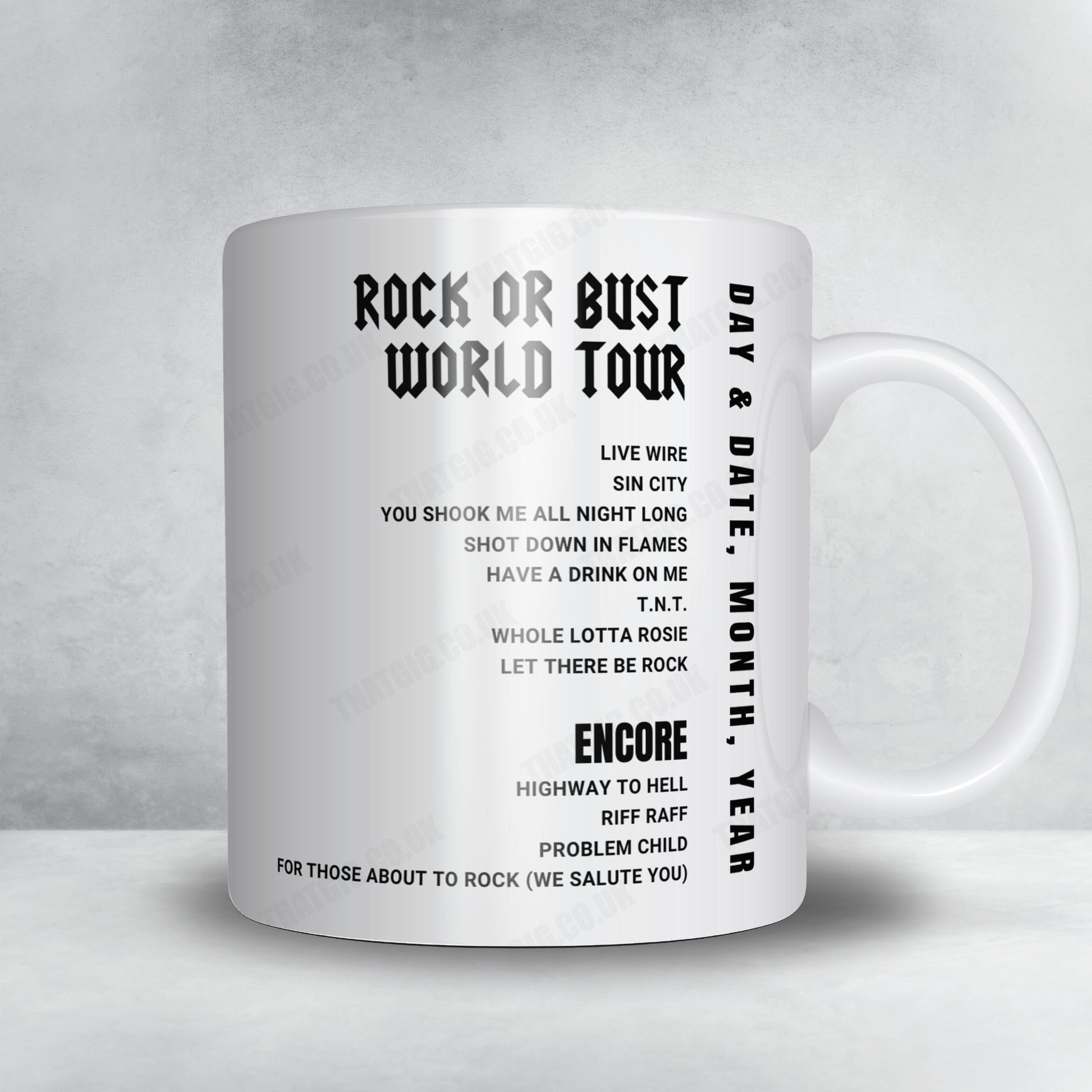 AC/DC Setlist Mug - Jahnwiesen, Cologne - June 19th, 2015