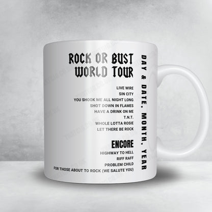 AC/DC Setlist Mug - Jahnwiesen, Cologne - June 19th, 2015