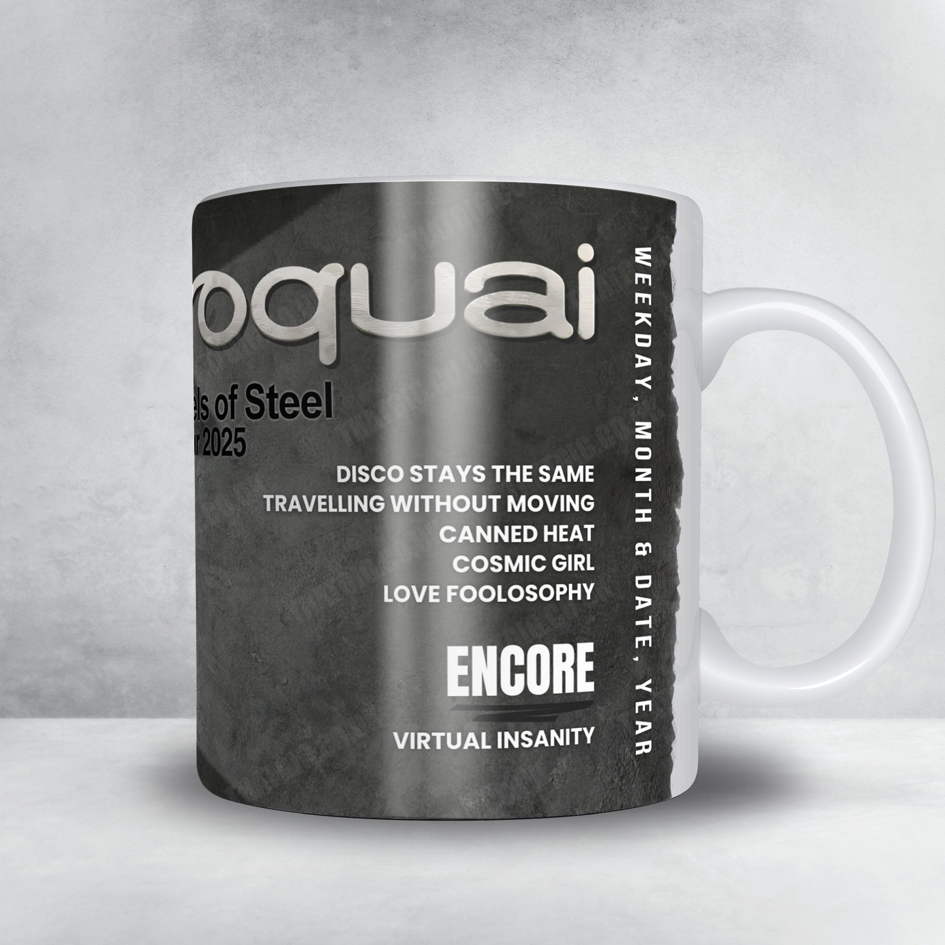 Jamiroquai Setlist Mug - Palau Sant Jordi, Barcelona - November 6th, 2025