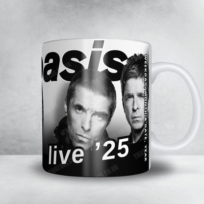 Oasis Setlist Mug - Tokyo Dome, Tokyo - October 26th, 2025