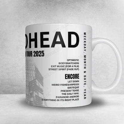 Radiohead Setlist Mug - Royal Arena, Copenhagen - December 15th, 2025