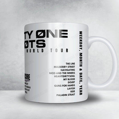 twenty one pilots Setlist Poster - The O2 Arena, London - May 13th, 2025