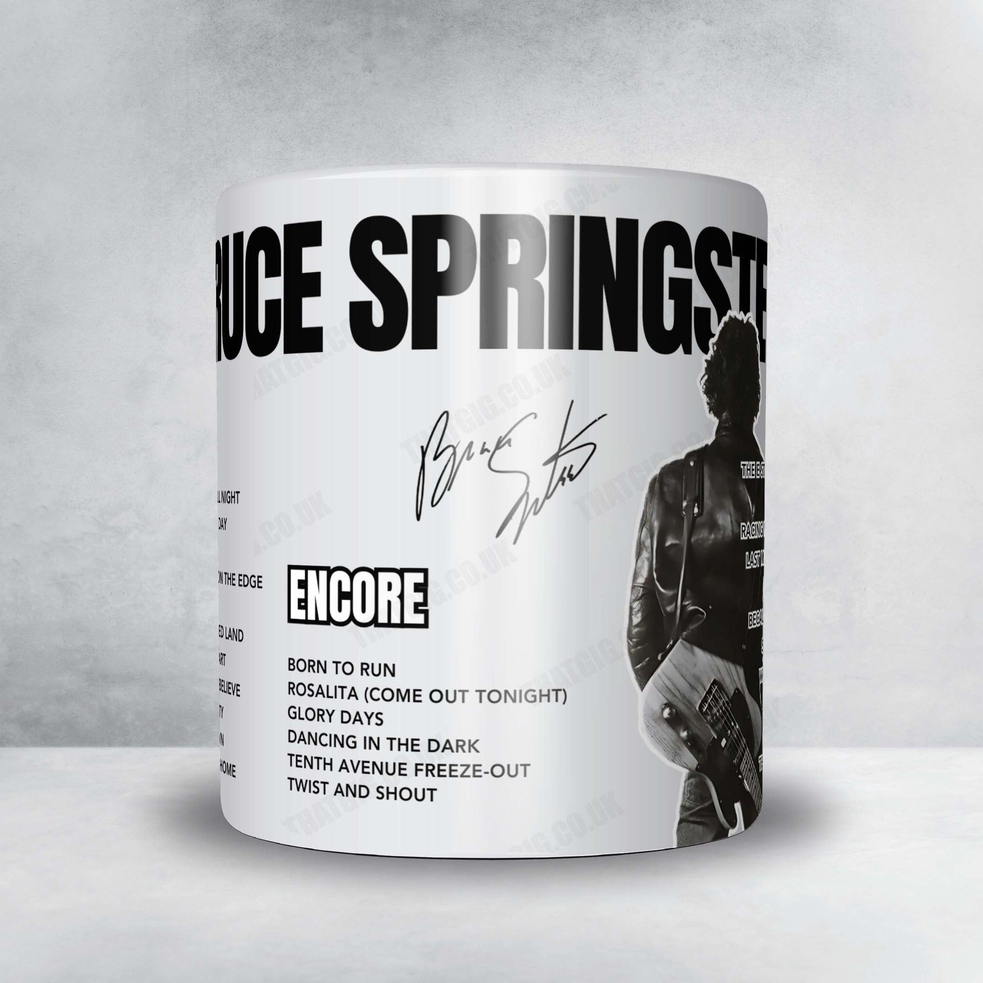 Bruce Springsteen Setlist Mug - Pollak Theatre, West Long Branch - April 26th, 2025