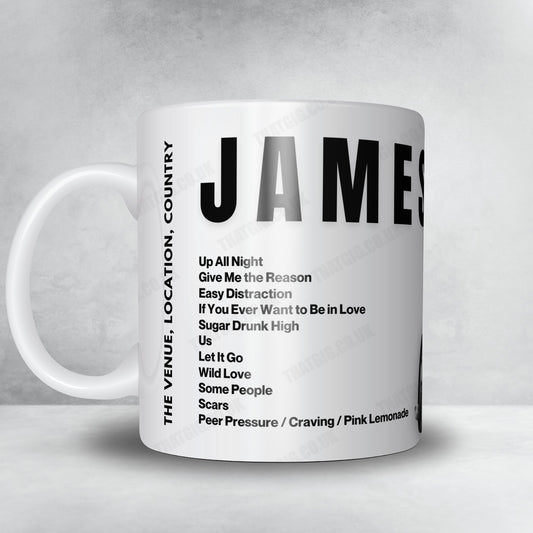 James Bay Setlist Mug - O2 Academy Leicester, Leicester - May 7th, 2022