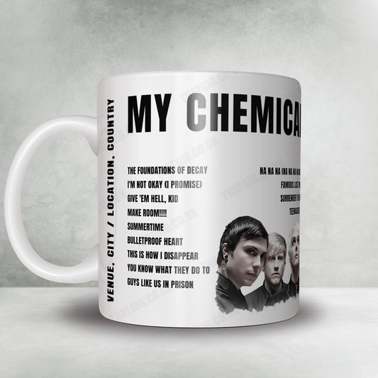 My Chemical Romance Setlist Mug - Las Vegas Festival Grounds, Las Vegas - October 23rd, 2022