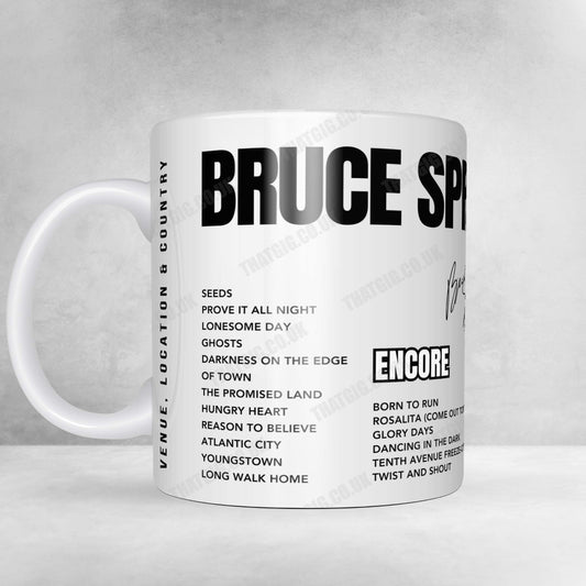 Bruce Springsteen Setlist Mug - Canada Life Centre, Winnipeg - November 13th, 2024