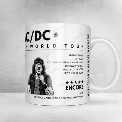AC/DC Setlist Mug - Stockholms Stadion, Stockholm - June 3rd, 2010