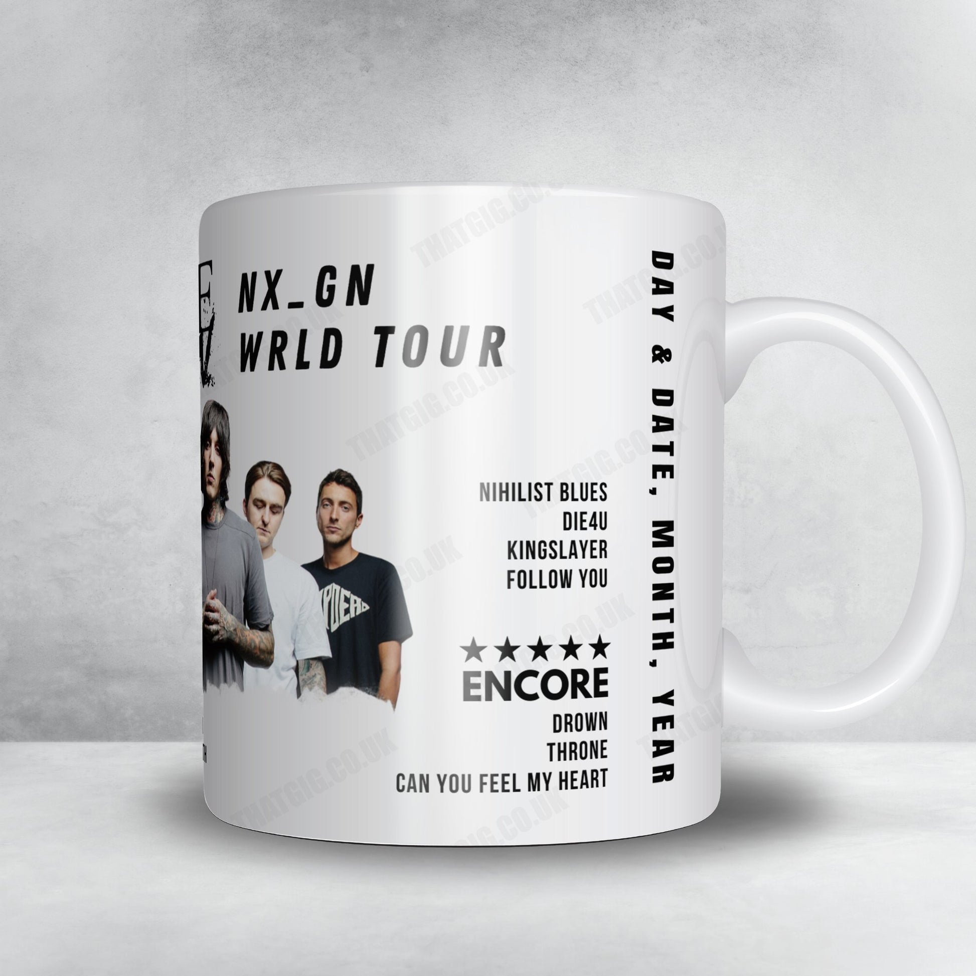 Bring Me the Horizon Setlist Mug - Higashi no Hiroba, Suita - August 17th, 2024