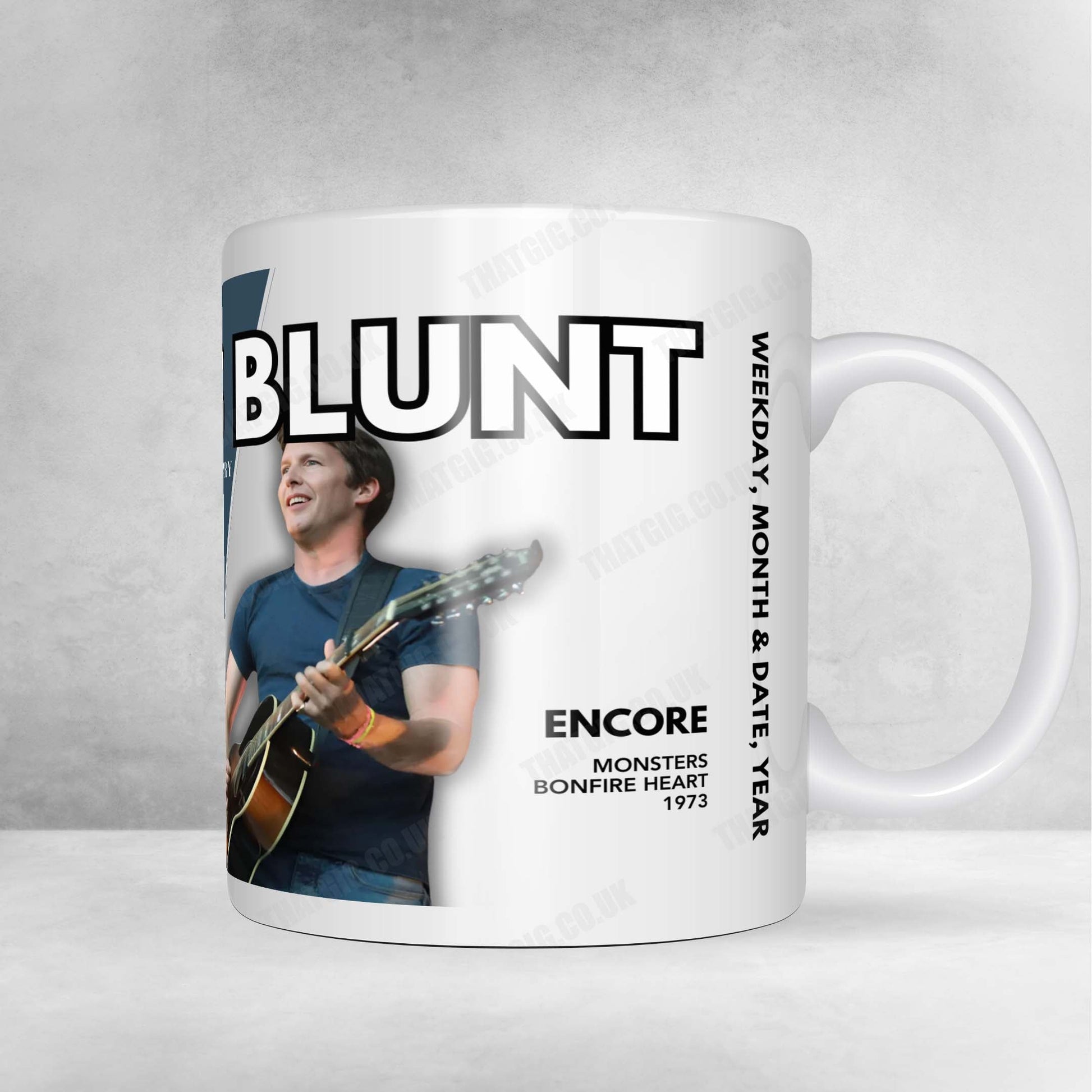 James Blunt Setlist Mug - The O2 Arena, London - February 16th, 2025