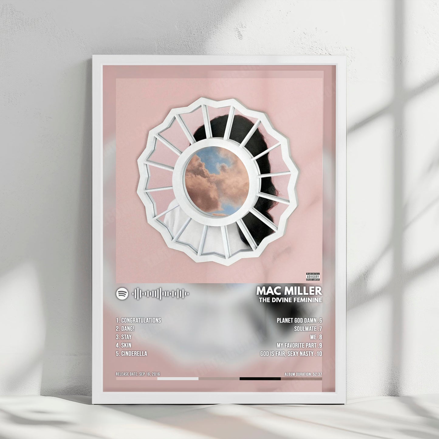 Mac Miller "The Divine Feminine" Album Cover Poster - with Complete Tracklist